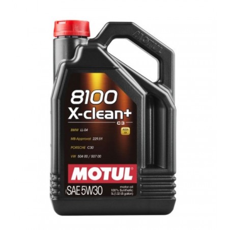 Motoreļļa MOTUL 8100 X-CLEAN+ 5W30 - 5L