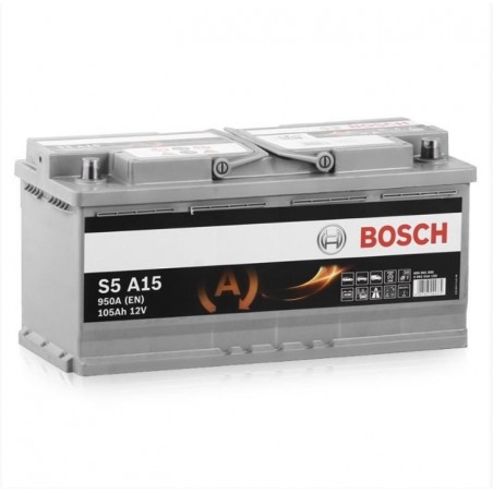 Akumulators BOSCH Silver S5 A15 AGM 105AH 950A BOSCH