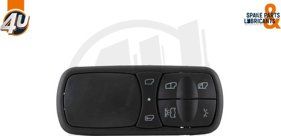 4U Autoparts 25023ME - Jungiklis, lango pakėliklis xparts.lv