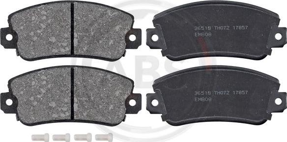 A.B.S. 36518 - Brake Pad Set, disc brake xparts.lv
