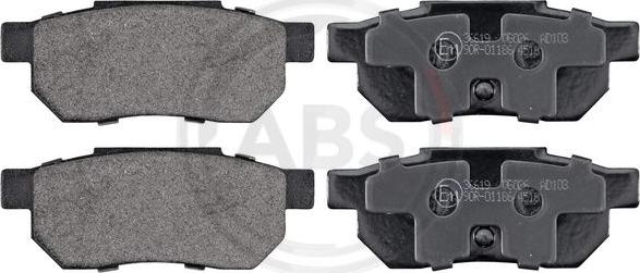 A.B.S. 36619 - Brake Pad Set, disc brake xparts.lv