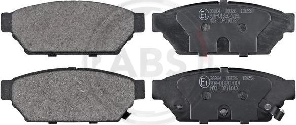 A.B.S. 36864 - Brake Pad Set, disc brake xparts.lv