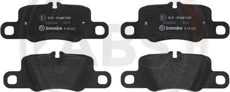 A.B.S. P65020 - Brake Pad Set, disc brake xparts.lv