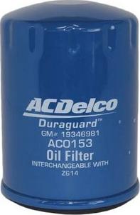 ACDelco AC0153 - Eļļas filtrs xparts.lv