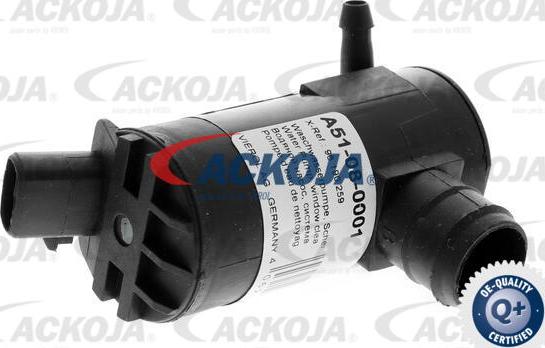 ACKOJA A51-08-0001 - Water Pump, window cleaning xparts.lv