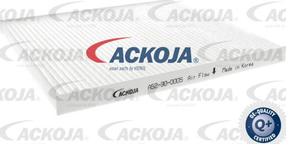 ACKOJA A52-2001 - Комплект фильтра xparts.lv