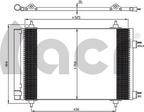 ACR 300640 - Kondensators, Gaisa kond. sistēma xparts.lv