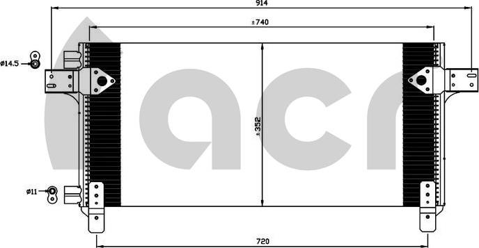 ACR 300660 - Condenser, air conditioning xparts.lv