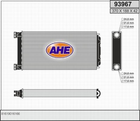 AHE 93967 - Heat Exchanger, interior heating xparts.lv