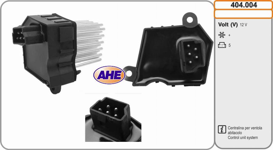 AHE 404.004 - Vadības bloks, Elektroventilators (Motora dzesēšana) xparts.lv