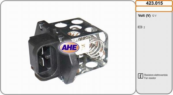 AHE 423.015 - Дополнительный резистор, электромотор - вентилятор радиатора xparts.lv