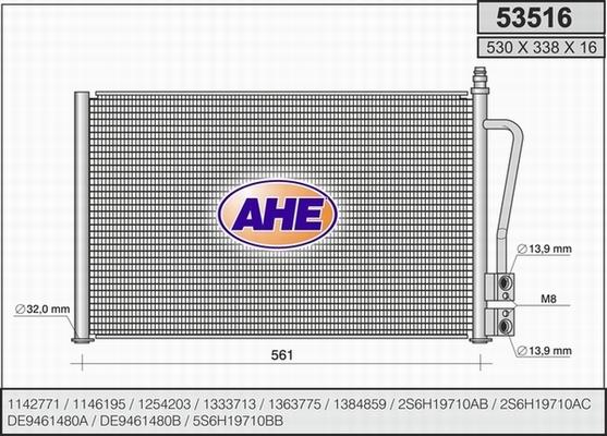 AHE 53516 - Kondensators, Gaisa kond. sistēma xparts.lv