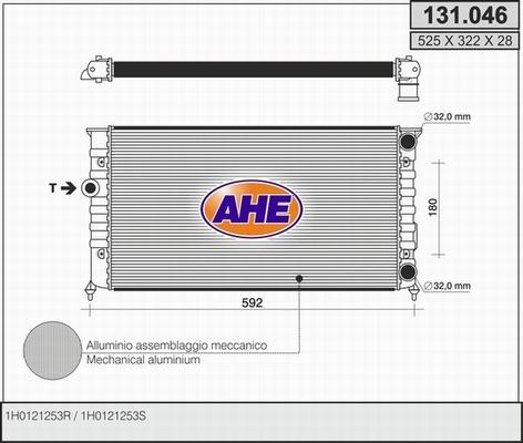 AHE 131.046 - Radiators, Motora dzesēšanas sistēma xparts.lv