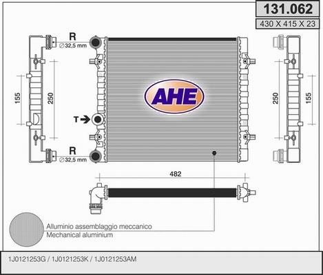 AHE 131.062 - Radiators, Motora dzesēšanas sistēma xparts.lv