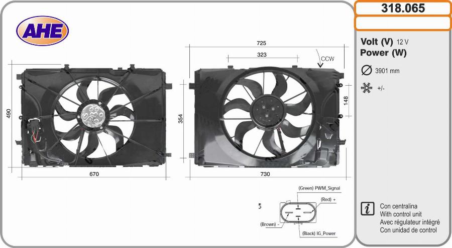 AHE 318.065 - Ventilators, Motora dzesēšanas sistēma xparts.lv