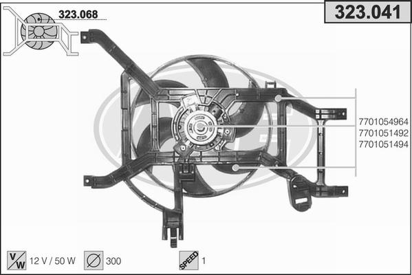 AHE 323.041 - Ventilators, Motora dzesēšanas sistēma xparts.lv