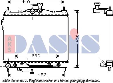 AKS Dasis 510027N - Radiators, Motora dzesēšanas sistēma xparts.lv