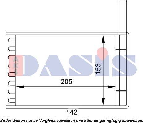 AKS Dasis 099001N - Теплообменник, отопление салона xparts.lv