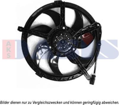 AKS Dasis 058077N - Fan, radiator xparts.lv