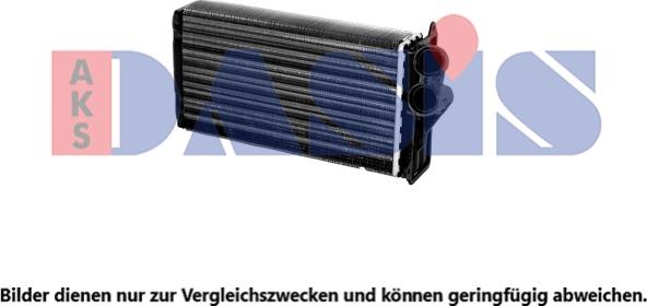 AKS Dasis 069003N - Heat Exchanger, interior heating xparts.lv