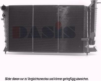 AKS Dasis 060740N - Radiator, engine cooling xparts.lv