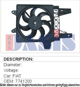 AKS Dasis 088046N - Ventilators, Motora dzesēšanas sistēma xparts.lv