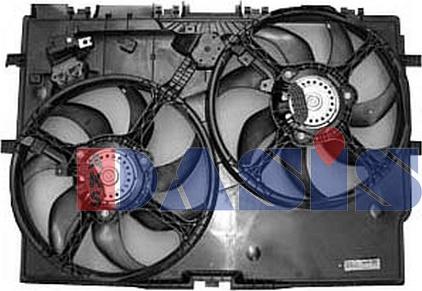 AKS Dasis 088162N - Fan, radiator xparts.lv