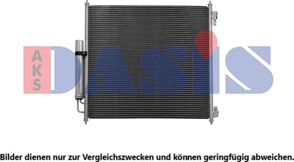 AKS Dasis 022008N - Condenser, air conditioning xparts.lv