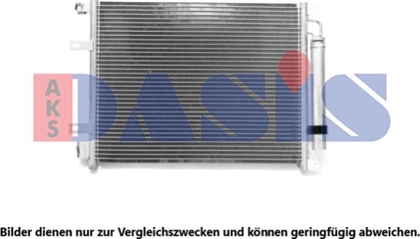 AKS Dasis 072078N - Condenser, air conditioning xparts.lv
