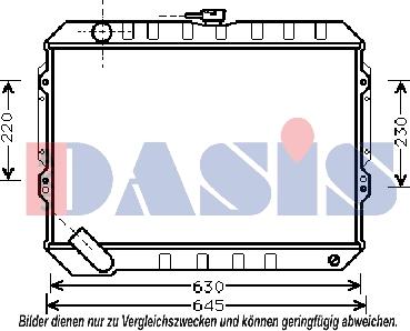 AKS Dasis 140370N - Radiators, Motora dzesēšanas sistēma xparts.lv