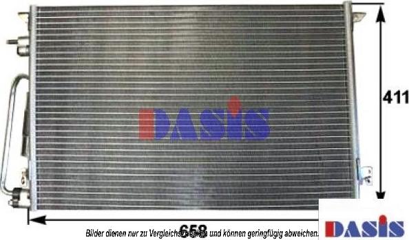 AKS Dasis 152011N - Condenser, air conditioning xparts.lv