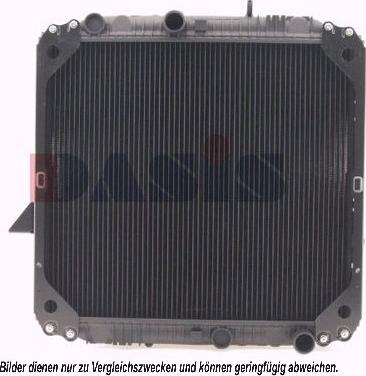 AKS Dasis 130740N - Радиатор, охлаждение двигателя xparts.lv