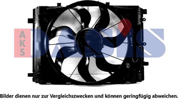AKS Dasis 128196N - Fan, radiator xparts.lv