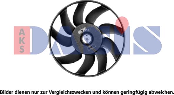 AKS Dasis 128209N - Fan, radiator xparts.lv