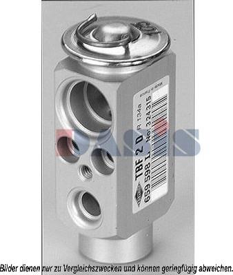 AKS Dasis 840002N - Expansion Valve, air conditioning xparts.lv