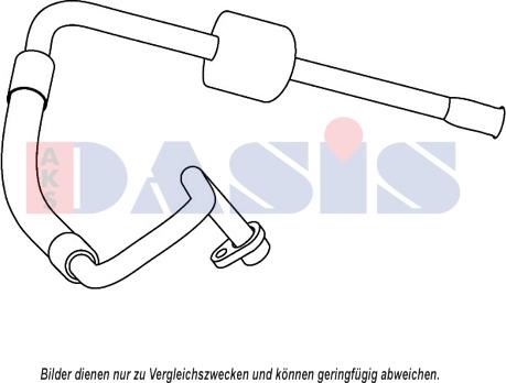 AKS Dasis 885831N - High / Low Pressure Line, air conditioning xparts.lv