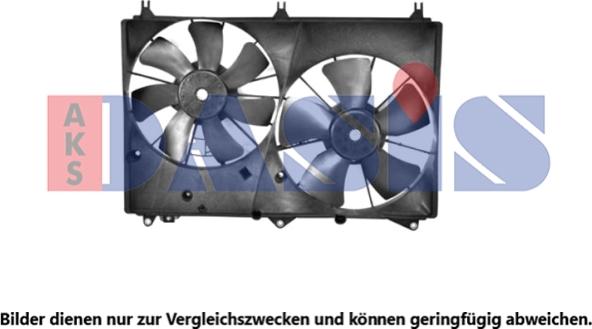AKS Dasis 328008N - Fan, radiator xparts.lv