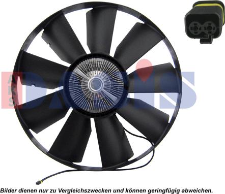 AKS Dasis 268039N - Fan, radiator xparts.lv