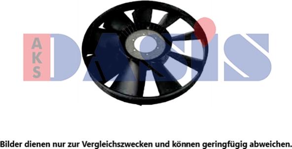 AKS Dasis 268026N - Fan Wheel, engine cooling xparts.lv