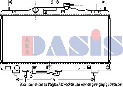 AKS Dasis 210077N - Radiators, Motora dzesēšanas sistēma xparts.lv