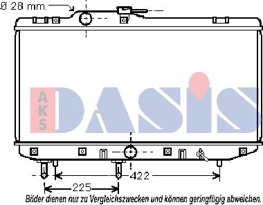AKS Dasis 211680N - Radiators, Motora dzesēšanas sistēma xparts.lv