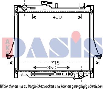 AKS Dasis 230004N - Radiators, Motora dzesēšanas sistēma xparts.lv