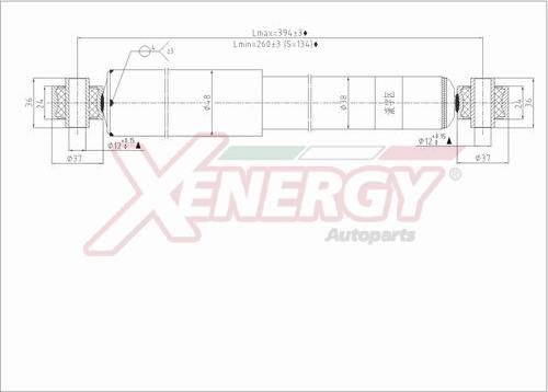AP XENERGY X432343 - Shock Absorber xparts.lv