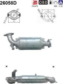 AS 26058D - Catalytic Converter xparts.lv