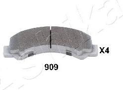 Ashika 51-09-909 - Brake Pad Set, disc brake xparts.lv