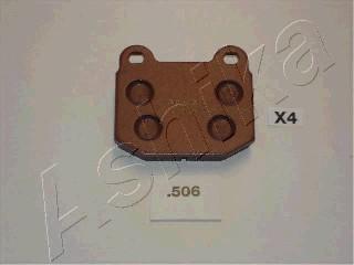 Ashika 51-05-506 - Тормозные колодки, дисковые, комплект xparts.lv