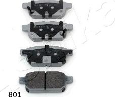 Ashika 51-08-801 - Brake Pad Set, disc brake xparts.lv