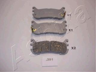 Ashika 51-03-391 - Brake Pad Set, disc brake xparts.lv