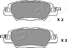 Ashika 51-03-318 - Brake Pad Set, disc brake xparts.lv