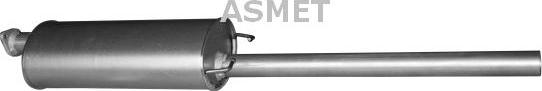 Asmet 07.187 - Middle Silencer xparts.lv